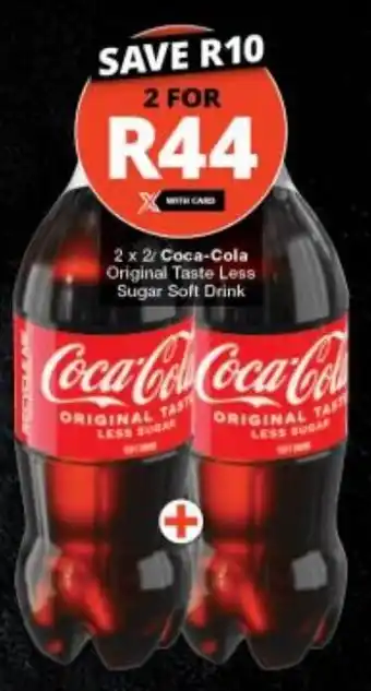 Checkers Coca-Cola Original Taste Less Sugar Soft Drink offer