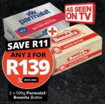 Checkers Parmalat/ Bonnita Butter offer