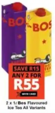 Checkers Bos Flavoured Ice Tea All Variants offer
