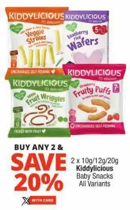 Checkers Kiddylicious Baby Snacks All Variants offer