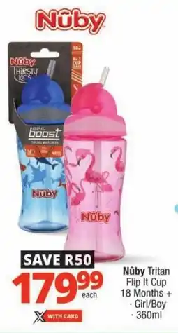 Checkers Nuby Tritan Flip It Cup 18 Months+ offer