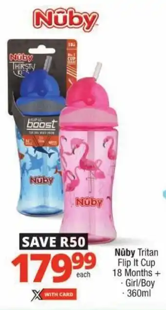 Checkers Nuby Tritan Flip It Cup 18 Months+ offer