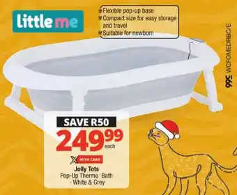 Checkers Jolly Tots Pop-Up Thermo Bath offer