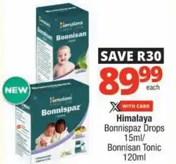 Checkers Himalaya Bonnispaz Drops/ Bonnisan Tonic offer