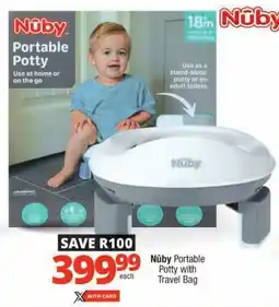 Checkers Nuby Portable Potty with Travel Bag offer