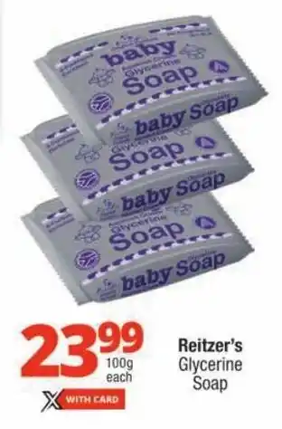 Checkers Reitzer's Glycerine Soap offer