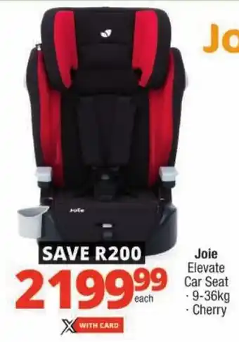 Checkers Joie Elevate Car Seat offer