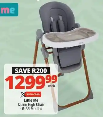 Checkers Little Me Quinn High Chair offer