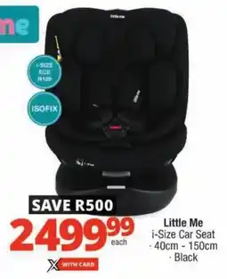 Checkers Little Me i-Size Car Seat offer