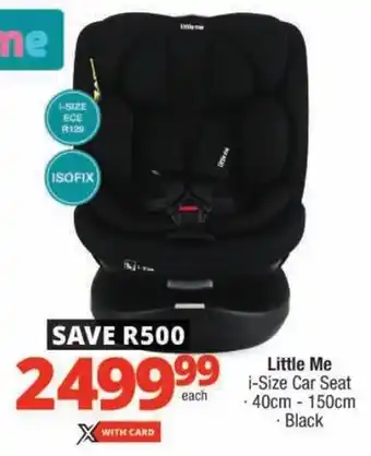 Checkers Little Me i-Size Car Seat offer