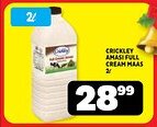 Usave Crickley amasi full cream maas offer