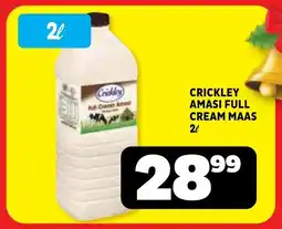 Usave Crickley amasi full cream maas offer