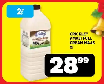 Usave Crickley amasi full cream maas offer