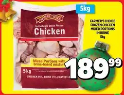 Usave Farmer's choice frozen chicken mixed portions in brine offer