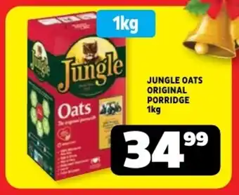 Usave Jungle oats original porridge offer