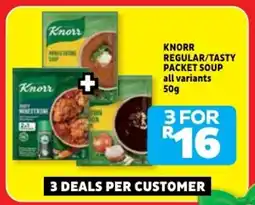 Usave Knorr regular/ tasty packet soup offer