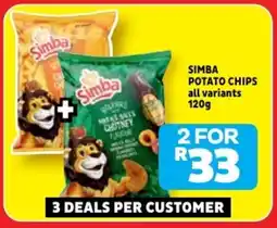 Usave Simba potato chips offer