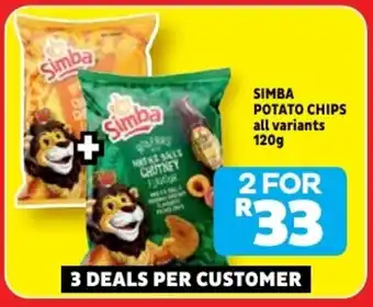 Usave Simba potato chips offer