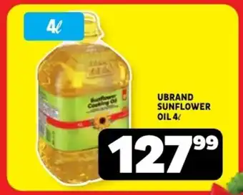 Usave Ubrand sunflower oil offer