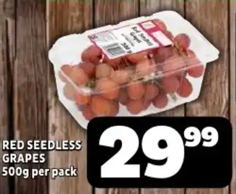 Usave Red seedless grapes offer