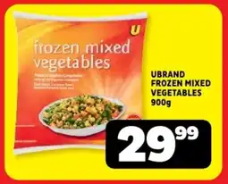 Usave Ubrand frozen mixed vegetables offer