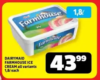 Usave Dairymaid farmhouse ice cream offer