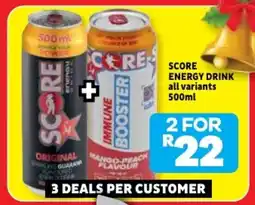 Usave Score energy drink offer