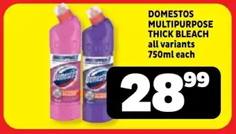 Usave Domestos multipurpose thick bleach offer