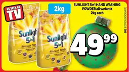 Usave Sunlight 5in1 hand washing powder offer