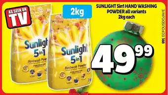 Usave Sunlight 5in1 hand washing powder offer