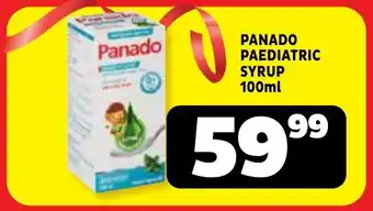 Usave Panado paediatric syrup offer