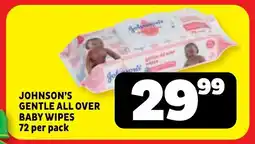 Usave Johnson's gentle all over baby wipes offer