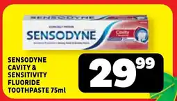 Usave Sensodyne cavity & sensitivity fluoride toothpaste offer