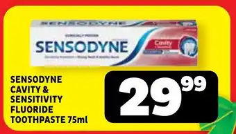 Usave Sensodyne cavity & sensitivity fluoride toothpaste offer