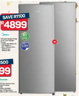 Pick n Pay Hypermarket Midea Upright Fridge or Upright Freezer offer