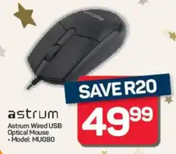Pick n Pay Hypermarket Astrum Wired USB Optical Mouse offer