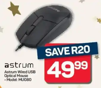 Pick n Pay Hypermarket Astrum Wired USB Optical Mouse offer