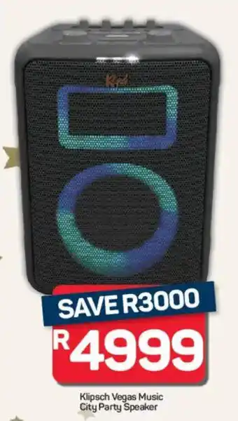 Pick n Pay Hypermarket Klipsch Vegas Music City Party Speaker offer