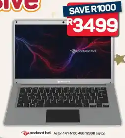 Pick n Pay Hypermarket Packard Bell Aston 14 1l N100 4GB 128GB Laptop offer