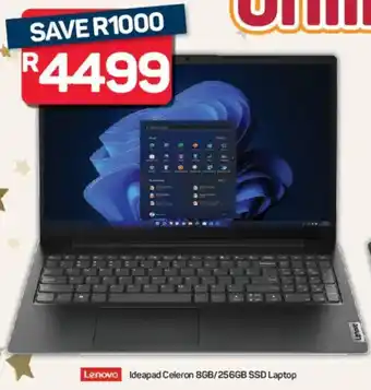 Pick n Pay Hypermarket Lenovo Ideapad Celeron 8GB/256GB SSD Laptop offer
