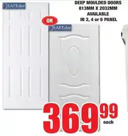 Boxer Build Safedor deep moulded doors offer