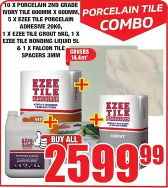 Porcelain tile combo