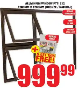 Boxer Build Aluminium window ptt1212 offer