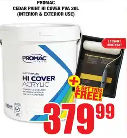 Boxer Build Promac cedar paint hi cover pva offer