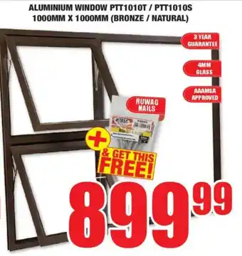 Boxer Build Aluminium window ptt1010t/ ptt1010s offer