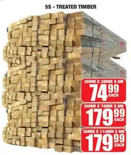 Boxer Build 5s treated timber offer