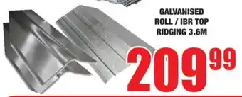 Boxer Build Galvanised roll/ ibr top ridging offer