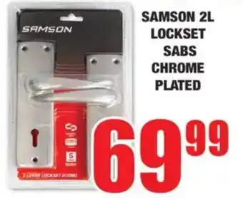 Boxer Build Samson 2l lockset sabs chrome plated offer