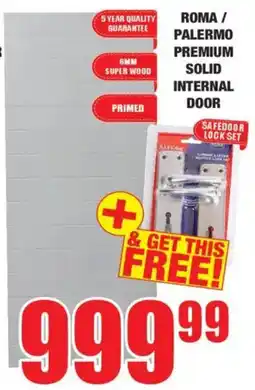 Boxer Build Roma/ palermo premium solid internal door offer