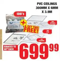 Boxer Build Pvc ceilings offer